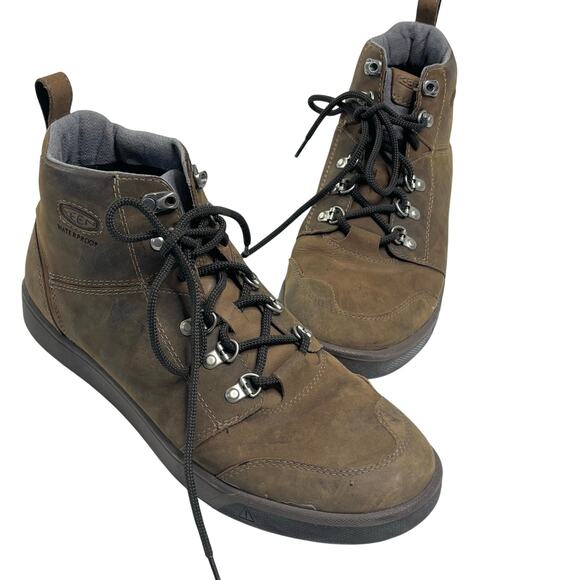 Keen Brown Leather Winter Haven Shoes Waterproof Mens Sneaker Lace Up Boots 11 main image 6